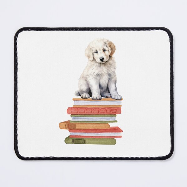 Item preview, Kuvasz Puppy And Books designed and sold by TheAnimalZ00.