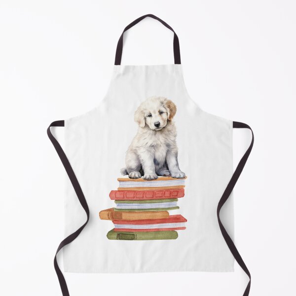 Item preview, Kuvasz Puppy And Books designed and sold by TheAnimalZ00.