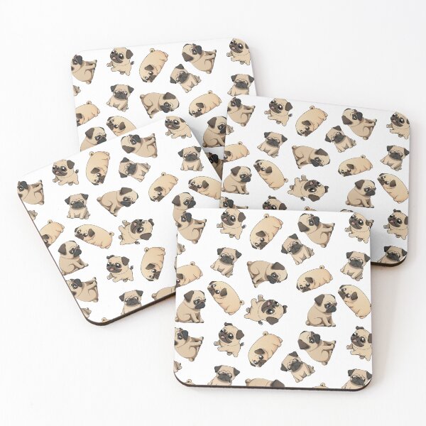 Item preview, Cute Pug Seamless Pattern Design designed and sold by thesighshop.