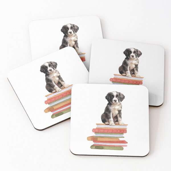 Item preview, Landseer Puppy And Books designed and sold by TheAnimalZ00.