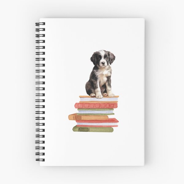 Item preview, Landseer Puppy And Books designed and sold by TheAnimalZ00.