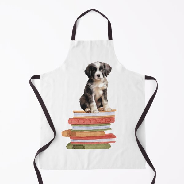 Item preview, Landseer Puppy And Books designed and sold by TheAnimalZ00.