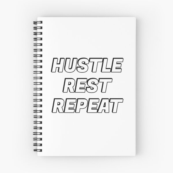 Item preview, Hustle Rest Repeat - positive affirmations for success - Hustle quotes designed and sold by Inspirationmotivation.