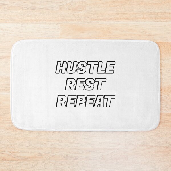 Item preview, Hustle Rest Repeat - positive affirmations for success - Hustle quotes designed and sold by Inspirationmotivation.