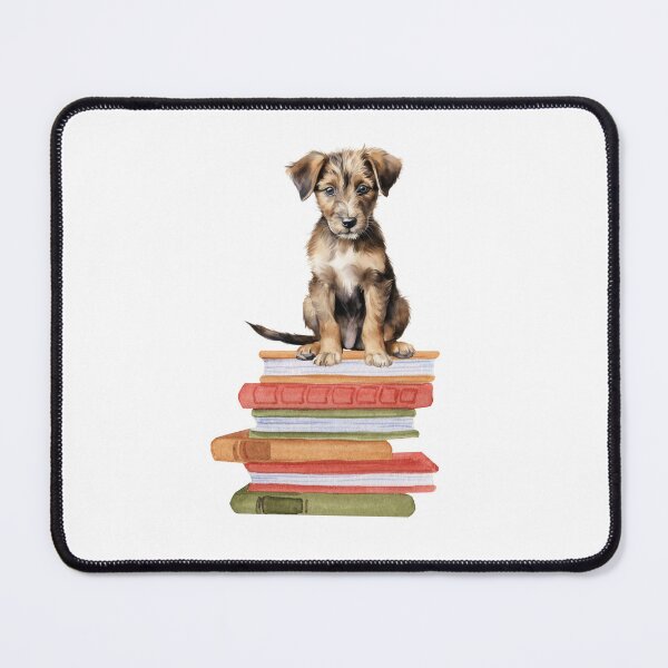 Item preview, Lurcher Puppy And Books designed and sold by TheAnimalZ00.