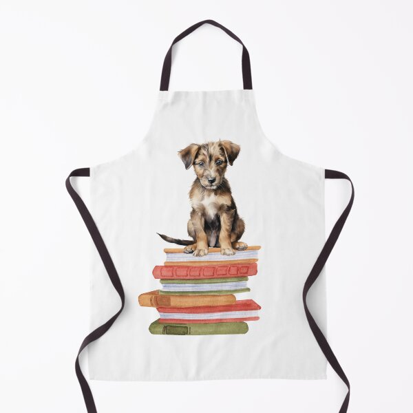 Item preview, Lurcher Puppy And Books designed and sold by TheAnimalZ00.