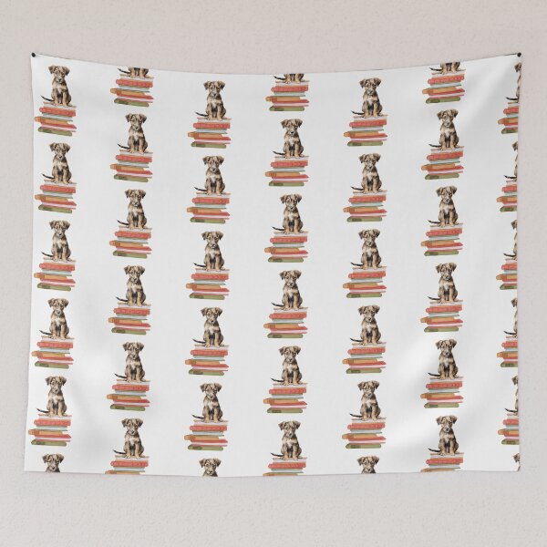 Item preview, Lurcher Puppy And Books designed and sold by TheAnimalZ00.