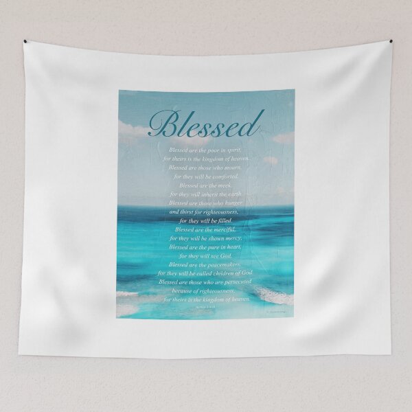 Item preview, Blessed Art The Beatitudes Christian Bible Scripture designed and sold by Sharon Cummings Art.
