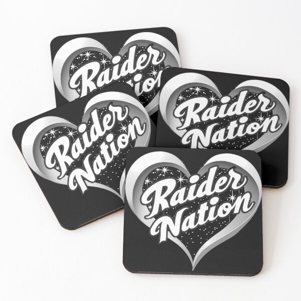 Item preview, Raider Nation in a heart with stars designed and sold by My Team Designs.
