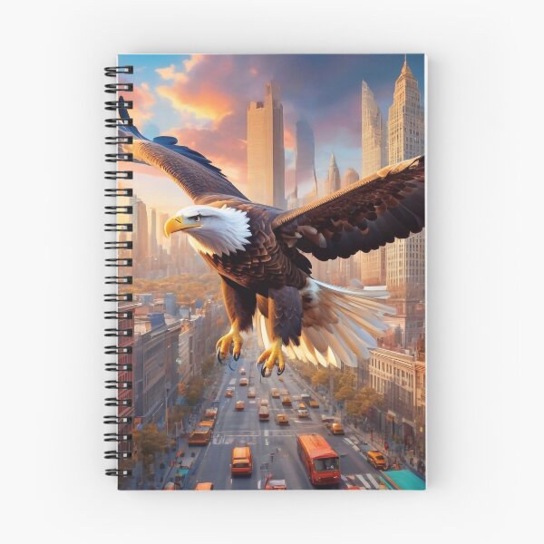 Item preview, Eagle flying over the streets designed and sold by M-Y-A-R-T-.