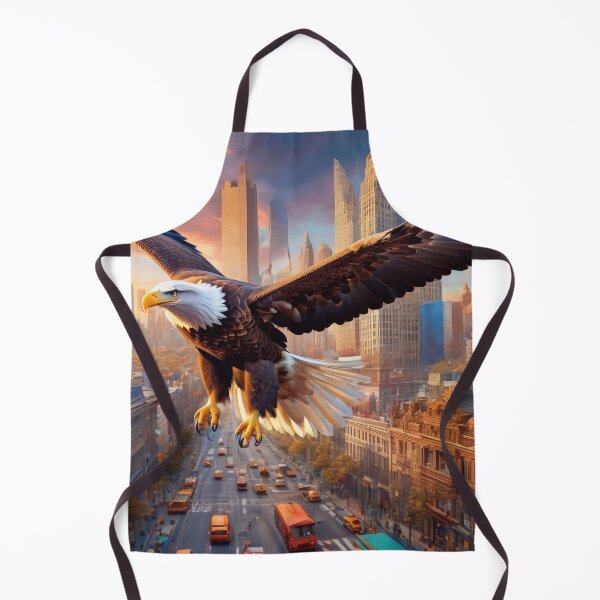 Item preview, Eagle flying over the streets designed and sold by M-Y-A-R-T-.