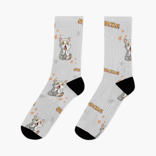 Item preview, a cat loves snacks designed and sold by YuliaHulia.