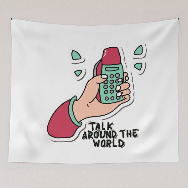 Item preview, Talk Around the World - Ham Radio Handie-Talkie Design designed and sold by NiftyWrx.