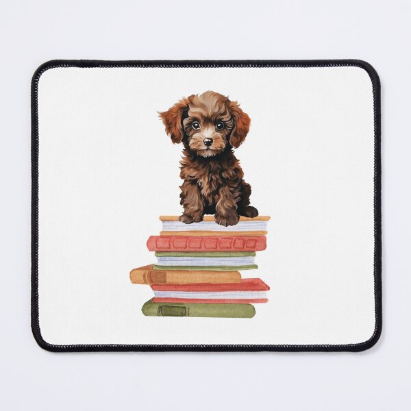 Item preview, Miniature Poodle Puppy And Books designed and sold by TheAnimalZ00.