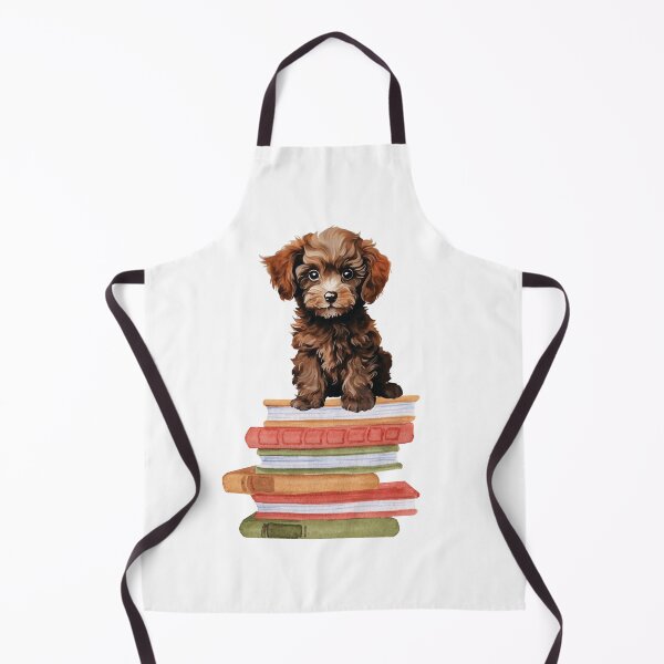 Item preview, Miniature Poodle Puppy And Books designed and sold by TheAnimalZ00.