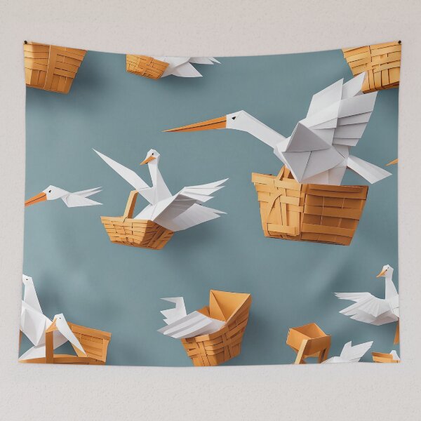 Item preview, Origami Art - Skyborne Deliverers: Storks on a Mission  designed and sold by ArtfulFolds.