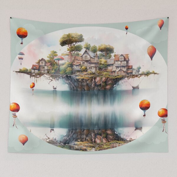 Item preview, weird world fantasy surreal fairy tale land,  designed and sold by LorrieBee.