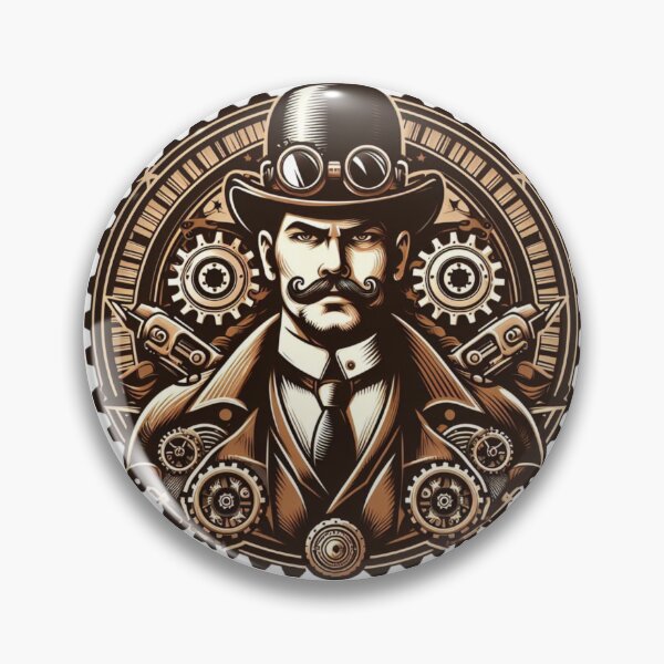 Item preview, Steampunk Victorian Man (White Background) designed and sold by MusesWhispers.