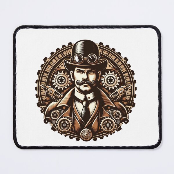 Item preview, Steampunk Victorian Man (White Background) designed and sold by MusesWhispers.