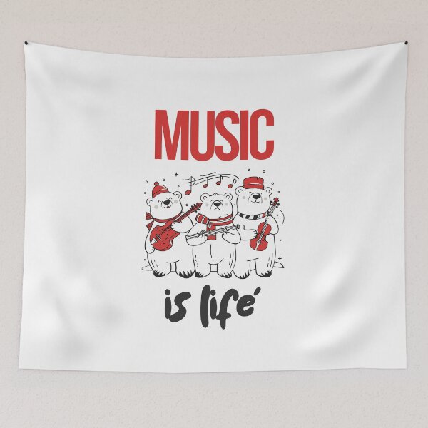 Item preview, Arctic Symphony: Trio of Musical Polar Bears designed and sold by NatureStyle555.