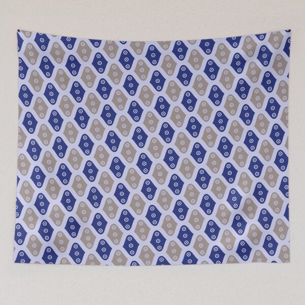 Item preview, Grey & Blue Chinese Lantern Symbol Alternating Supreme Templates designed and sold by Alchemy-A-La-G.