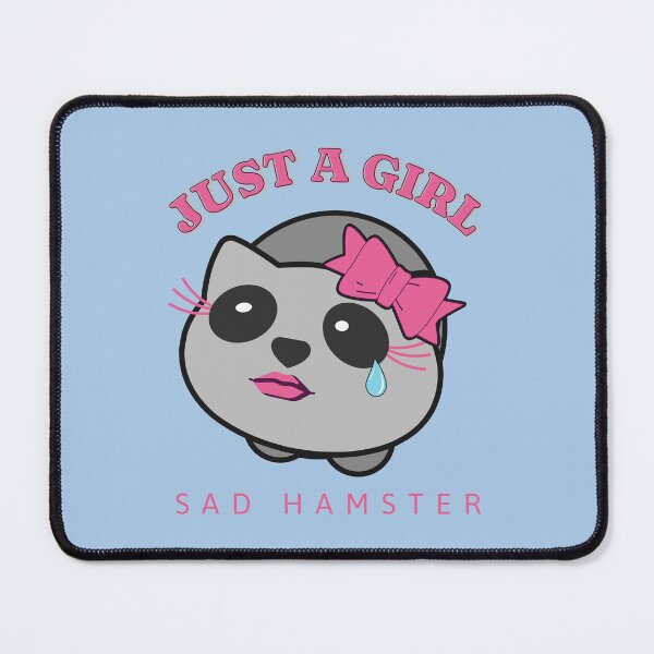 Item preview, Just a girl - Sad Hamster designed and sold by theWeppen.