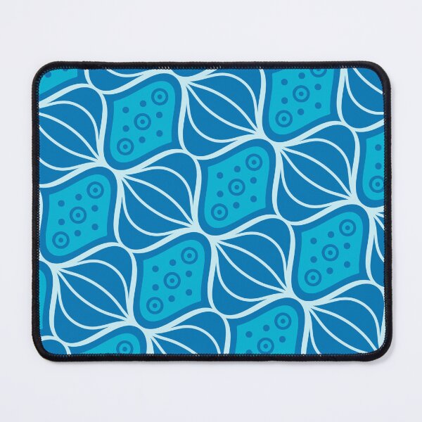 Item preview, Blue Swirling Chinese Lantern Alternating Supreme Templates Textile designed and sold by Alchemy-A-La-G.