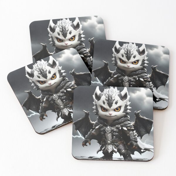 Item preview, Mini White Monster With Black Spot With Wing designed and sold by ThralStore.