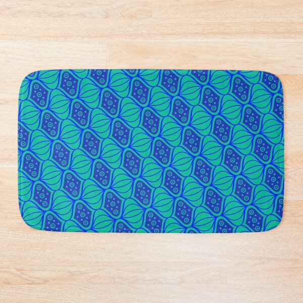 Item preview, Blue Swirling Chinese Lantern Alternating Supreme Templates Textile designed and sold by Alchemy-A-La-G.