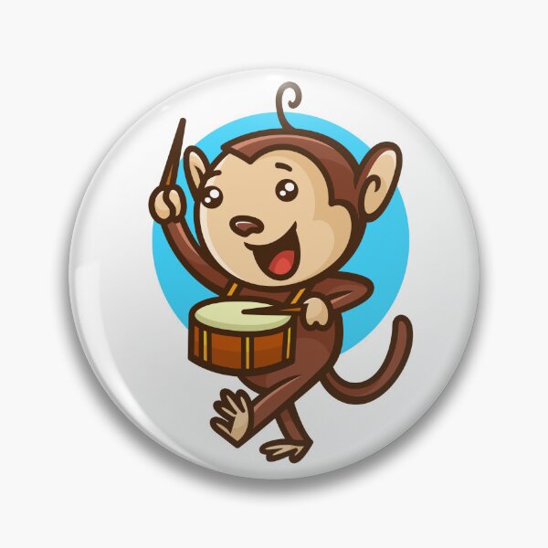 Item preview, monkey drums designed and sold by DesignbyMorena.