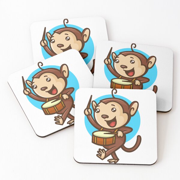 Item preview, monkey drums designed and sold by DesignbyMorena.