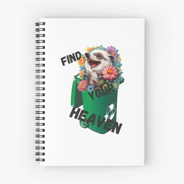 Item preview, Raccoon find your heaven happy sticker designed and sold by SmileshareShop.