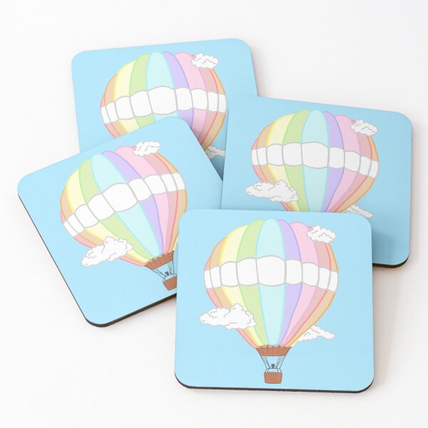 Item preview, A cute rainbow hot air balloon  designed and sold by MaanArtCorner.