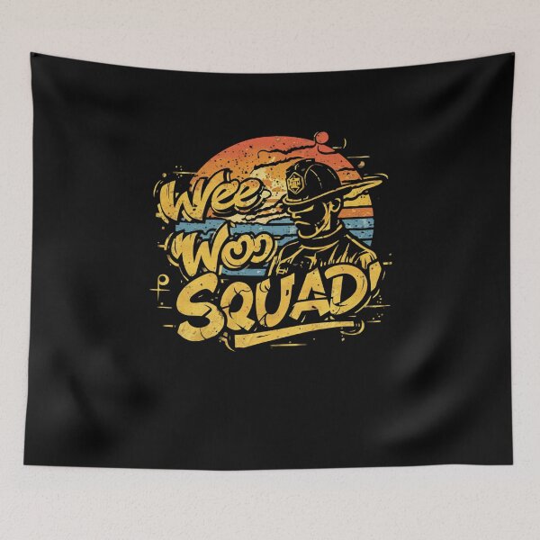 Item preview, Wee Woo Squad Fire Truck Firefighter Vintage  designed and sold by woormle.