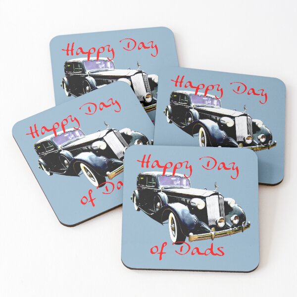 Item preview, Father's Day vintage 1930s classic car Day of Dads designed and sold by soitwouldseem.