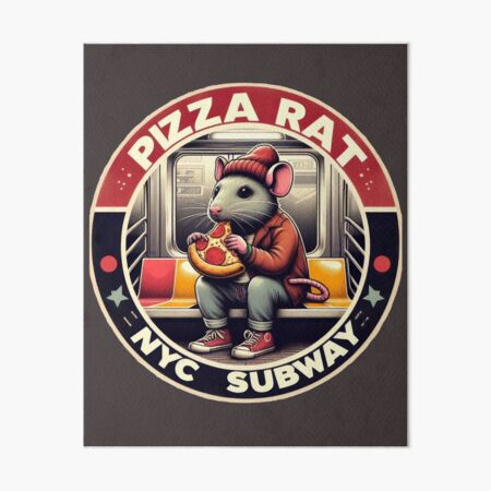 Artikel-Vorschau von Pizza Rat New York Subway NYC U-Bahn-Zug, designt und verkauft von MayaDelaye.