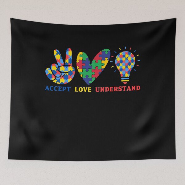 Item preview, Accept Love Understand- Autistic Gril Boy Autism Awareness Month  designed and sold by Smix Pixels.
