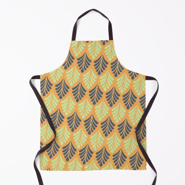 Artikelvorschau, Mintfarbene und blaue Fontänenblätter, diagonal orangefarbene Supreme-Vorlagen entworfen und verkauft von Alchemy-A-La-G.