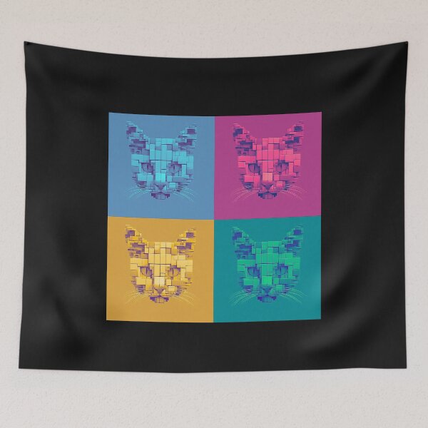 Item preview, Block Cat 4 colors picture designed and sold by Wiesława Smolińska.