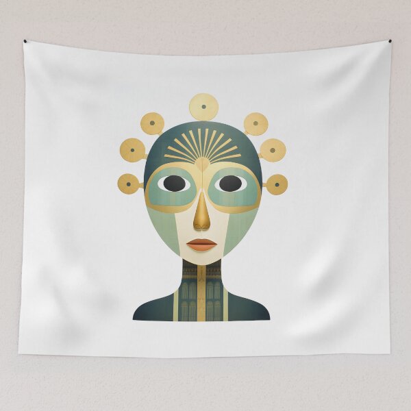 Item preview, Abstract Woman Portrait designed and sold by CoolMantras.
