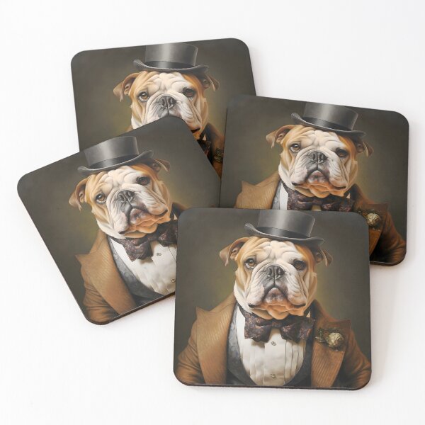 Item preview, English Bulldog Portrait Art designed and sold by ConfettiSkyArt.