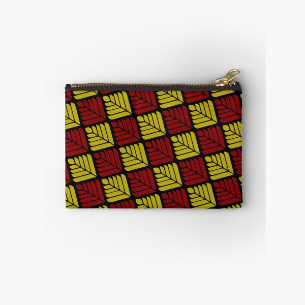 Item preview, Red & Gold Feathered Leaves Diagonal Black Supreme Templates designed and sold by Alchemy-A-La-G.
