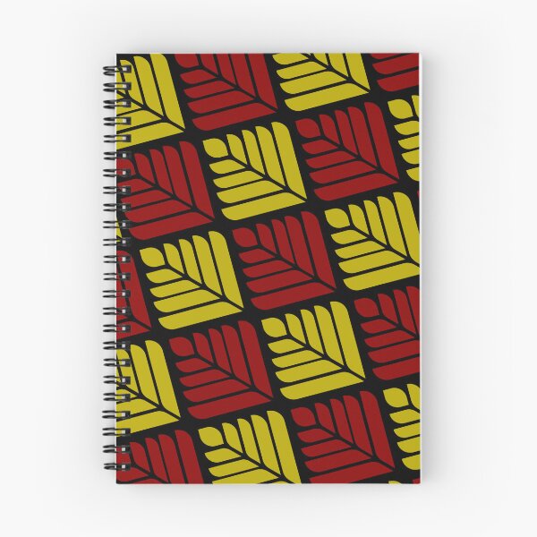 Item preview, Red & Gold Feathered Leaves Diagonal Black Supreme Templates designed and sold by Alchemy-A-La-G.