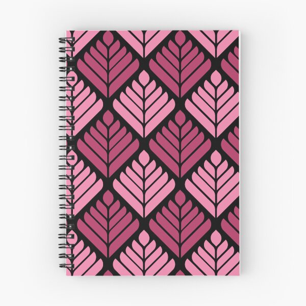 Item preview, Pink & Rose Feathered Leaves Vertical Black Supreme Templates designed and sold by Alchemy-A-La-G.