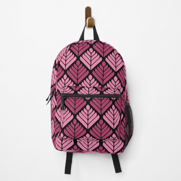 Item preview, Pink & Rose Feathered Leaves Vertical Black Supreme Templates designed and sold by Alchemy-A-La-G.