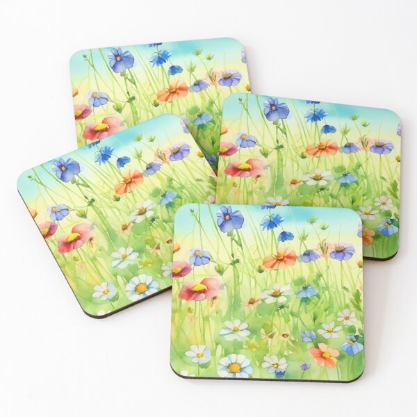 Item preview, Daisies and Wildflowers in Watercolor designed and sold by LianaCreates.