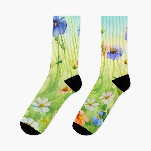 Item preview, Daisies and Wildflowers in Watercolor designed and sold by LianaCreates.