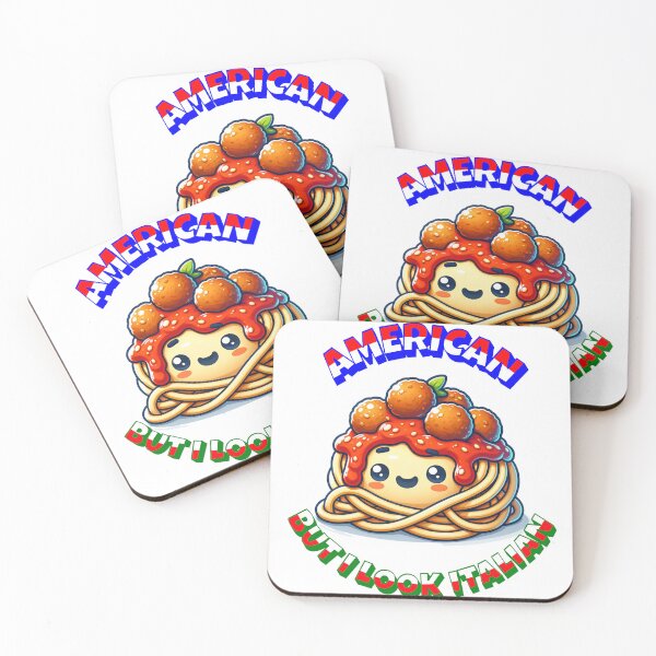 Item preview, American, But I Look Italian - Spaghetti and Meatballs - Cutie! designed and sold by PenultDesign.