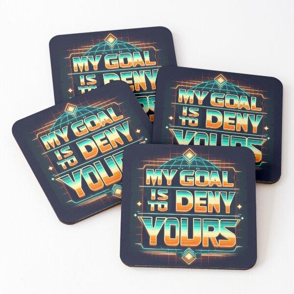 Item preview, My Goal is to Deny Yours, typography, retro designed and sold by maxmaj.