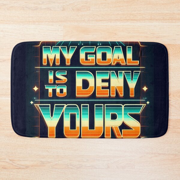 Item preview, My Goal is to Deny Yours, typography, retro designed and sold by maxmaj.
